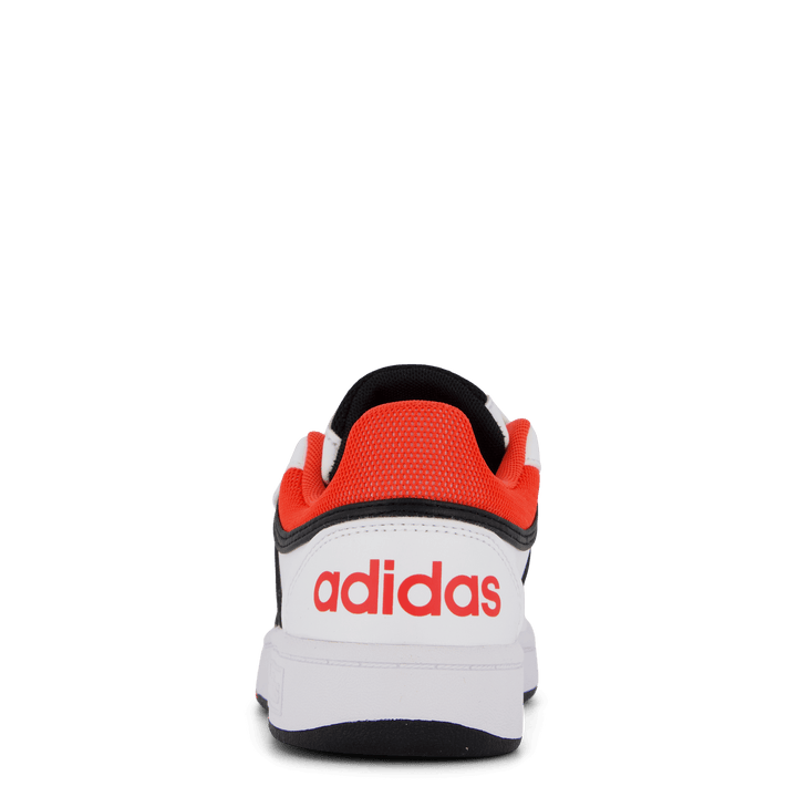 Hoops Lifestyle Basketball Hook-and-Loop Shoes Cloud White / Core Black / Bright Red