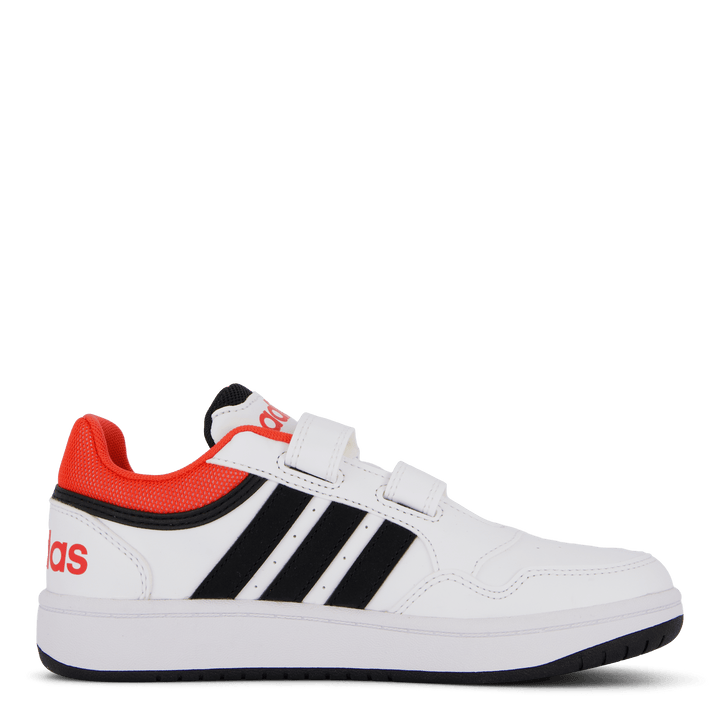 Hoops Lifestyle Basketball Hook-and-Loop Shoes Cloud White / Core Black / Bright Red