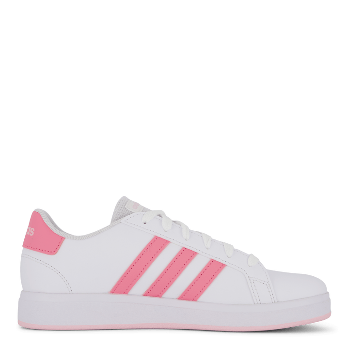 Grand Court Lifestyle Tennis Lace-Up Shoes Cloud White / Bliss Pink / Clear Pink