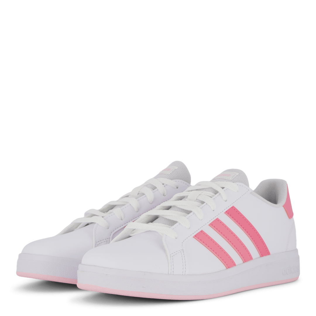 Grand Court Lifestyle Tennis Lace-Up Shoes Cloud White / Bliss Pink / Clear Pink