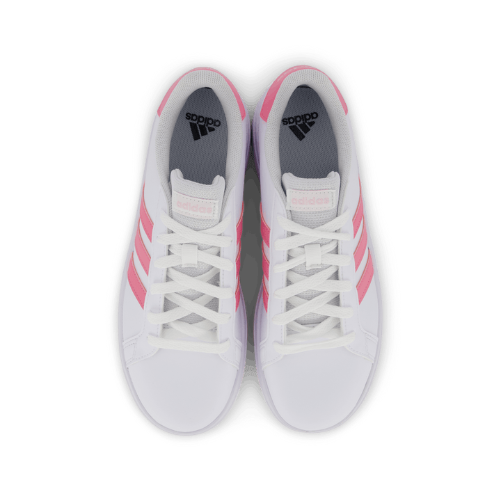 Grand Court Lifestyle Tennis Lace-Up Shoes Cloud White / Bliss Pink / Clear Pink
