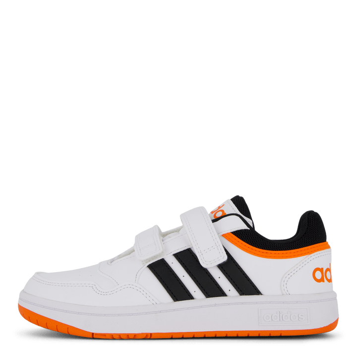 Hoops Lifestyle Basketball Hook-and-Loop Shoes Cloud White / Core Black / Impora