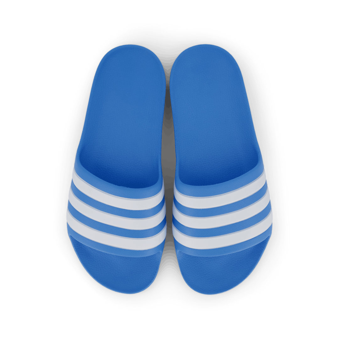 Adilette Aqua Slides Kids Blue Burst / Cloud White / Blue Burst