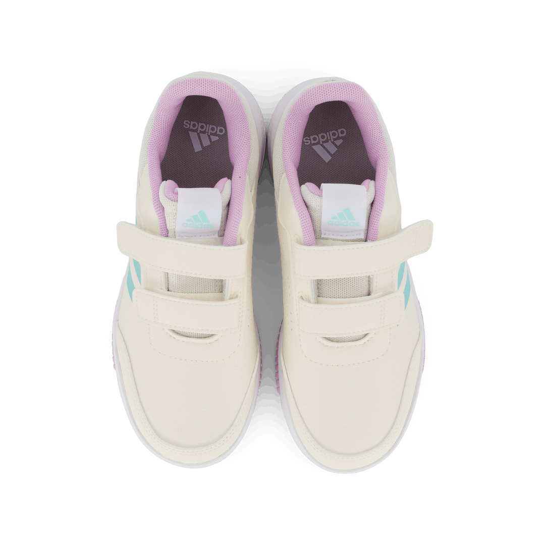 Tensaur Hook and Loop Shoes Chalk White / Semi Flash Aqua / Bliss Lilac