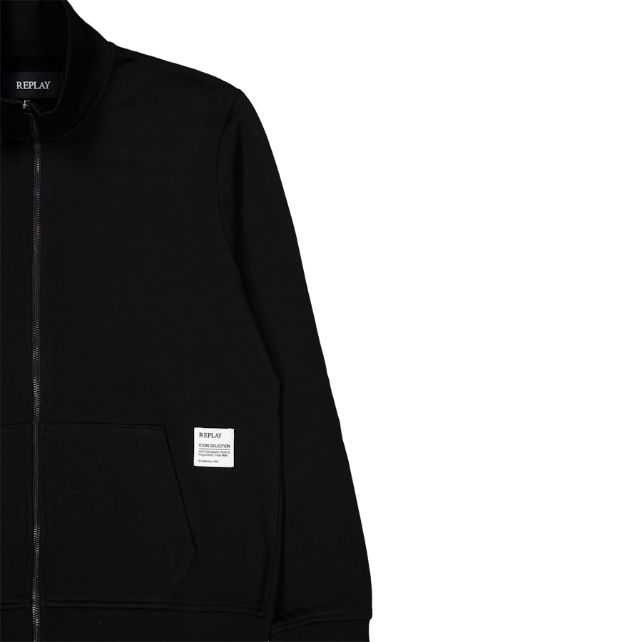 Maglione con zip integrale 098