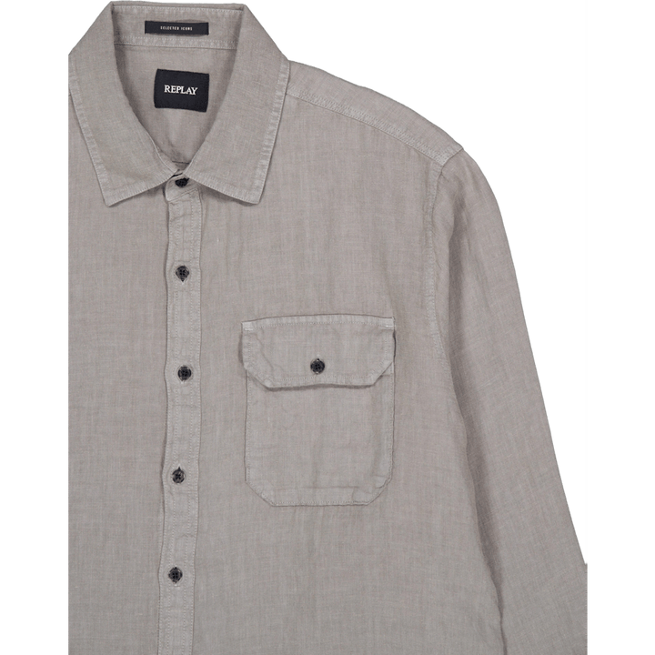 Replay Linen Shirt 705  Military