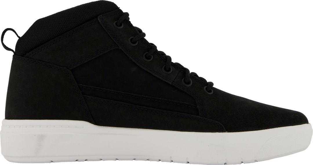 Mid Lace Up Sneaker Schwarz Nubuk
