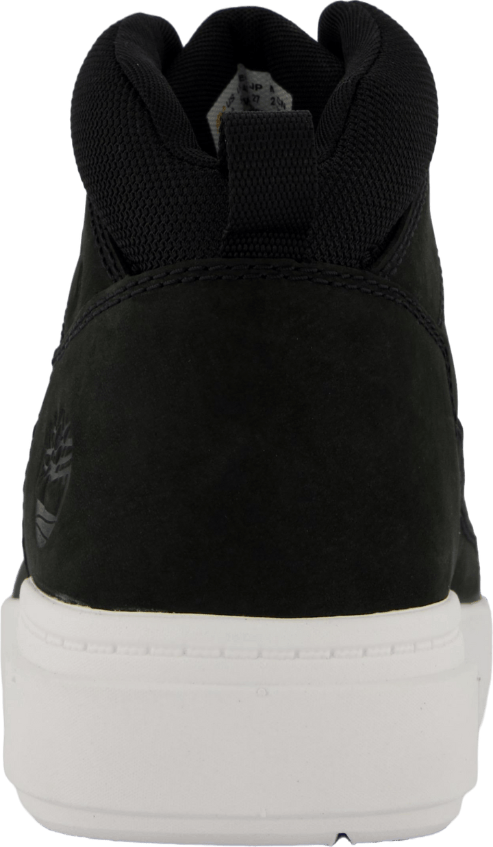 Mid Lace Up Sneaker Schwarz Nubuk