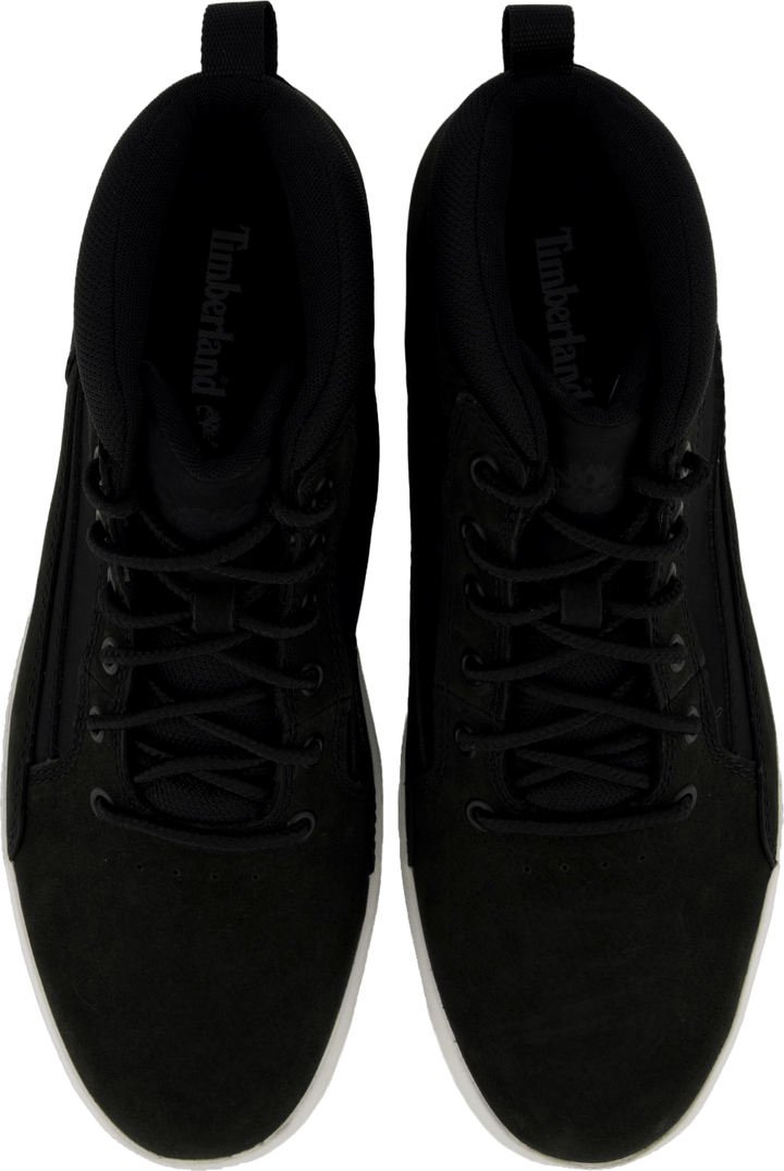 Mid Lace Up Sneaker Schwarz Nubuk