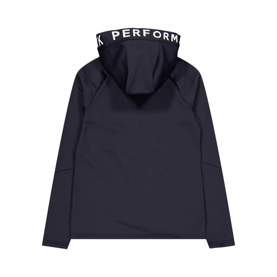 W Rider Mid Zip Hood Black