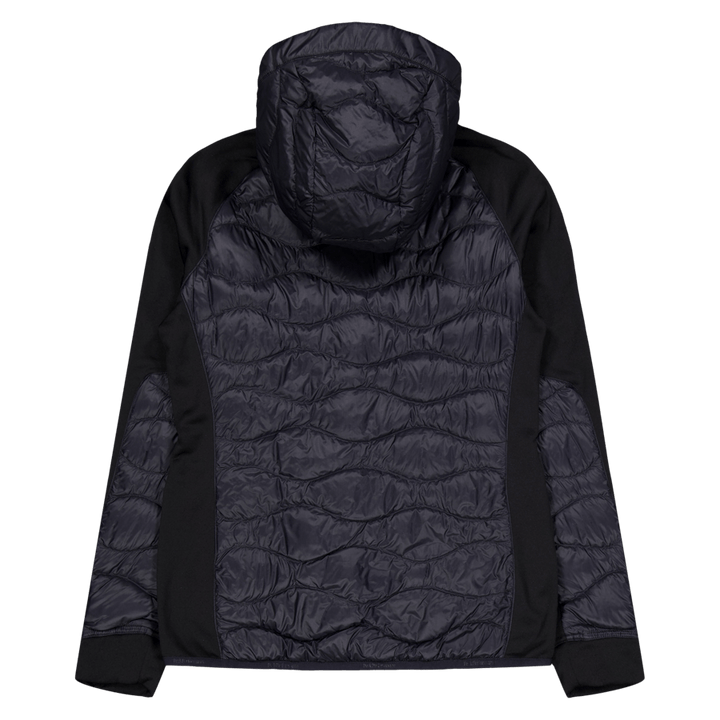 W Helium Down Hybrid Hood Black
