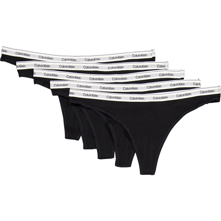 5 Pack Thong (low-rise) Black