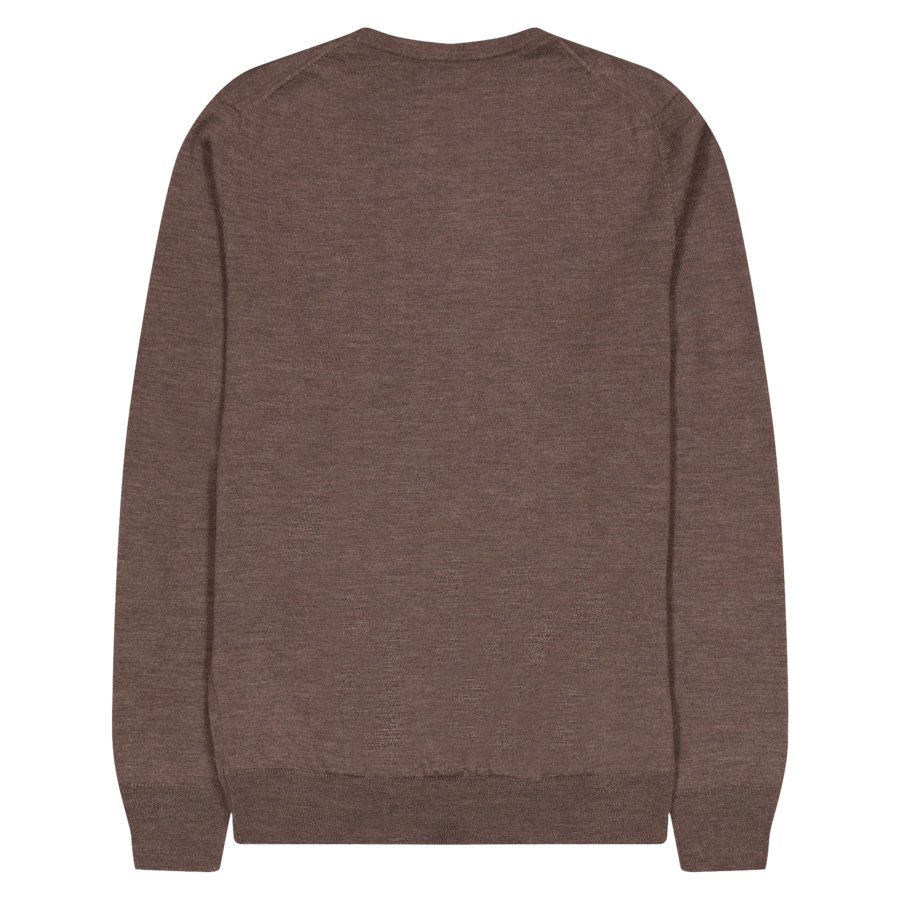 Lyle Light Merino Sweater E374 Walnut
