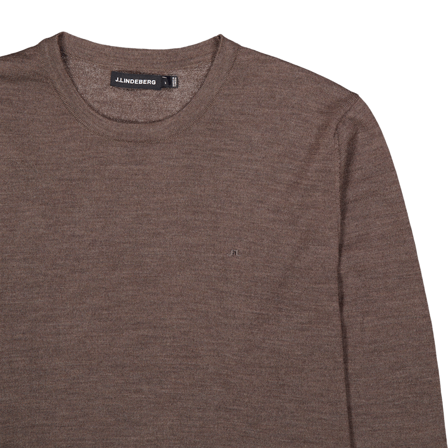 Lyle Light Merino Sweater E374 Walnut