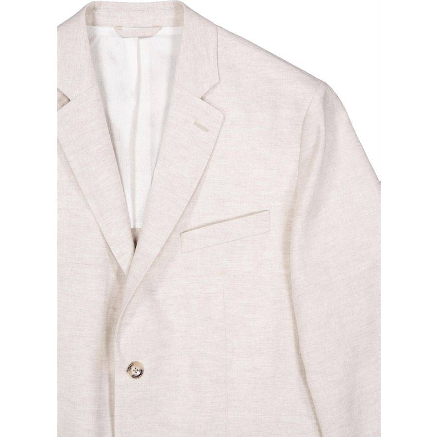 Hopper U Super pellavainen bleiseri U029 Moonbeam