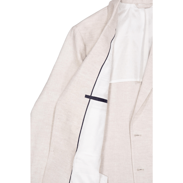Hopper U Super pellavainen bleiseri U029 Moonbeam