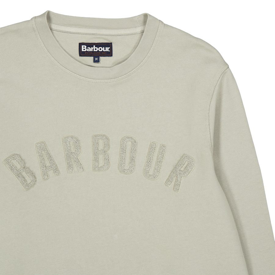 Barbour Wash Prep Logo Sweat Gy78 Forest Fog
