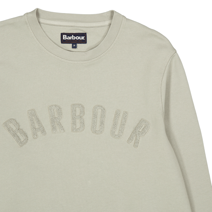 Barbour Wash Prep Logo Sweat Gy78 Forest Fog
