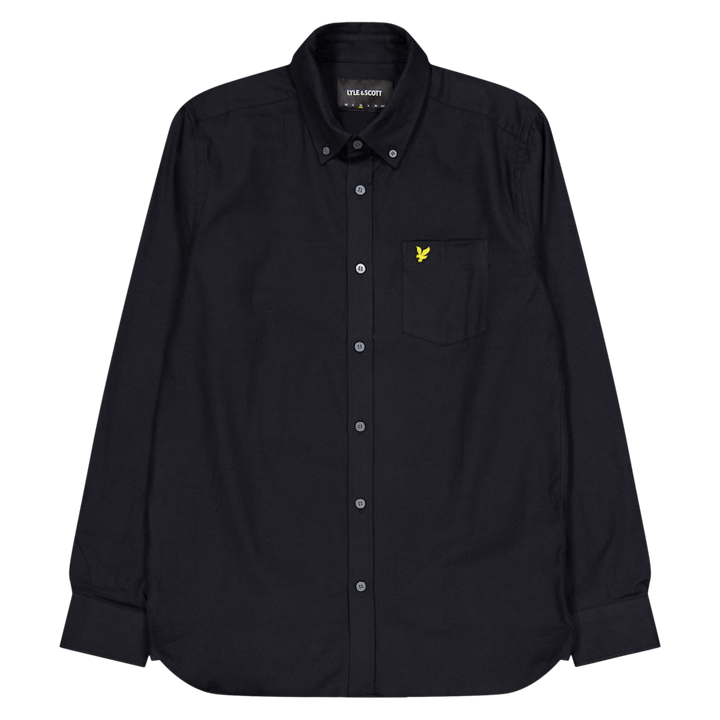 Plain Flannel Shirt X087 Saddle