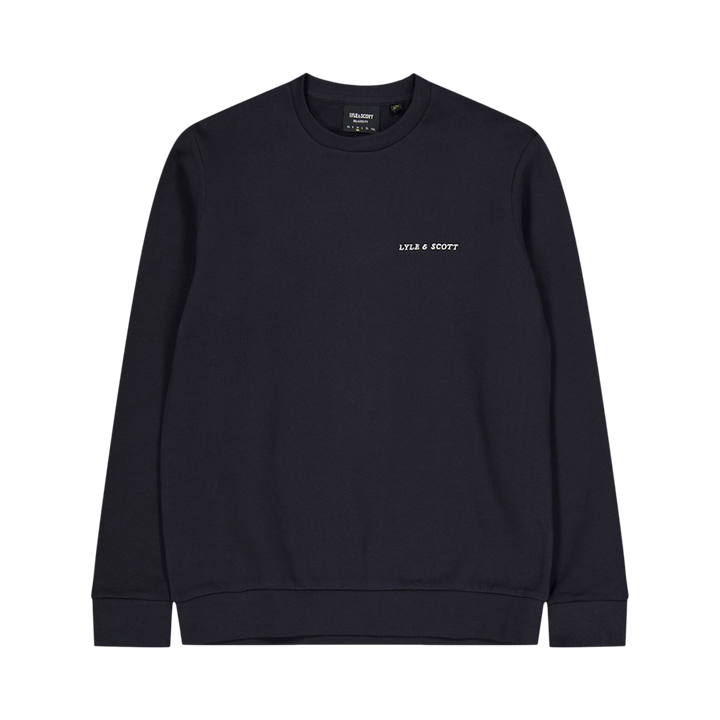 Embroidered Crew Neck Sweatshi X087 Saddle