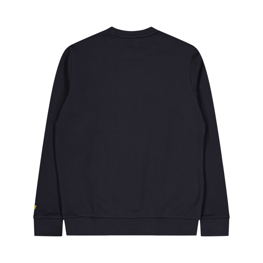 Embroidered Crew Neck Sweatshi X087 Saddle