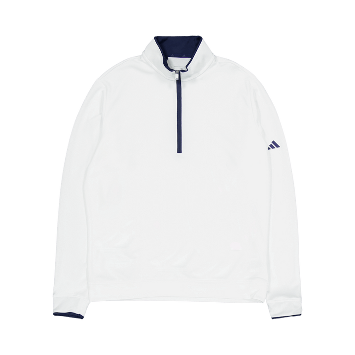 Lightweight Half-Zip Top White