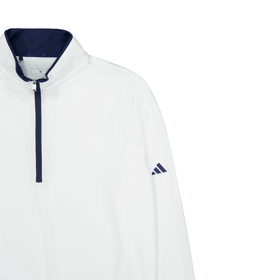 Lightweight Half-Zip Top White