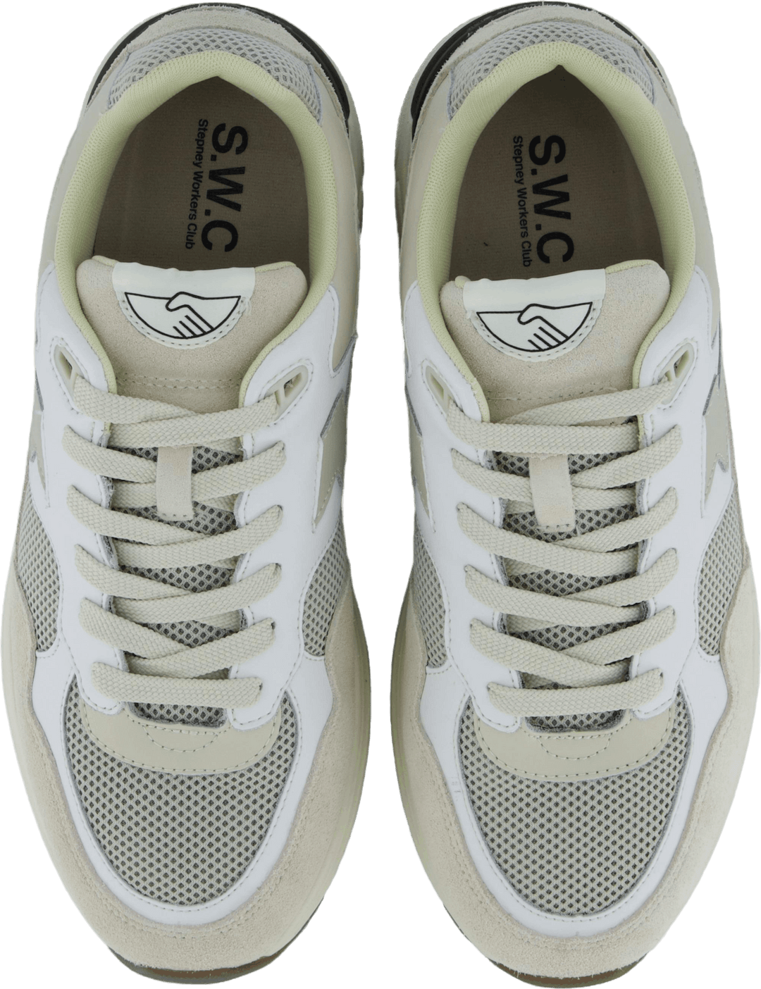 Amiel S-strike Suede Mix White Ecru