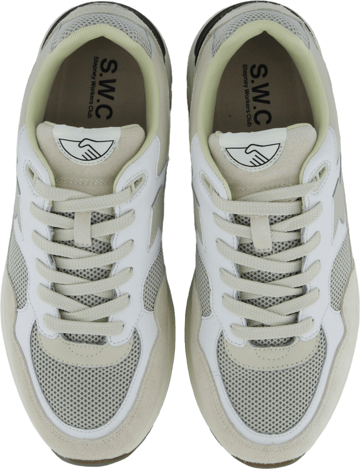 Amiel S-strike Suede Mix White Ecru