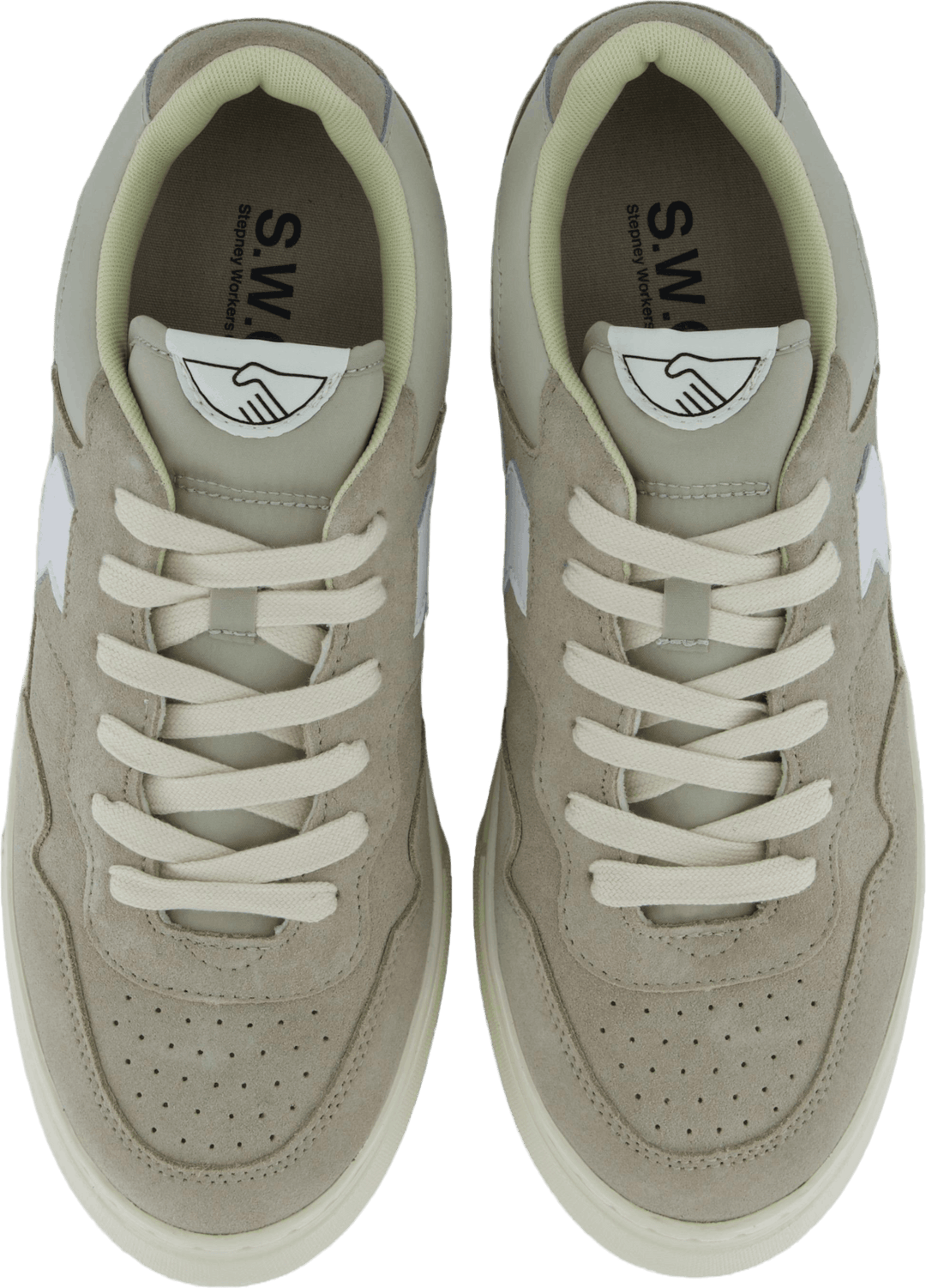 Pearl S-strike Suede Lt Grey & White
