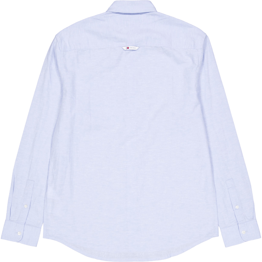 Tjm Reg Linen Blend Shirt Moderate