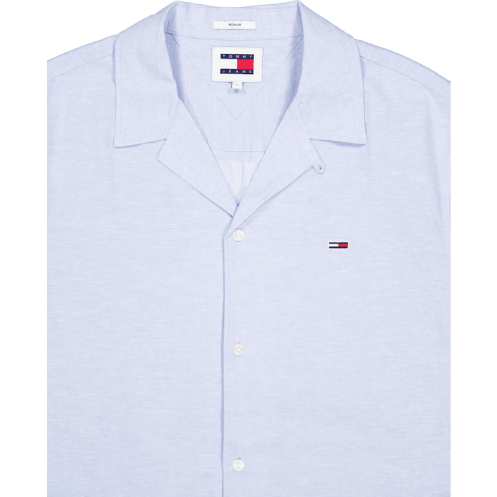 Tjm Linen Blend Camp Shirt Ext Moderate