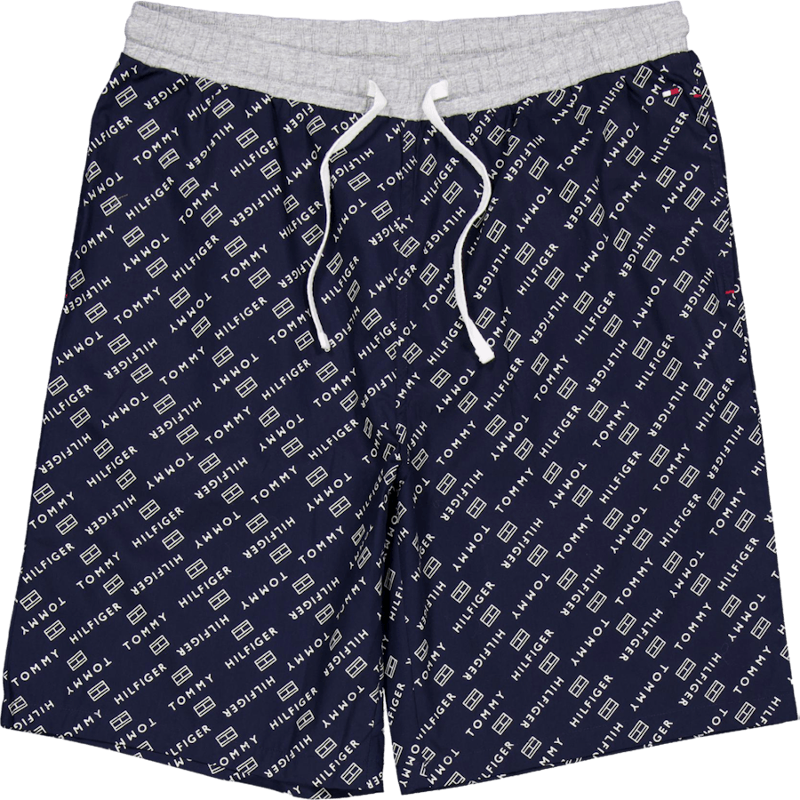 Ss vävd pyjamas med dragsko och diagonal logotyp