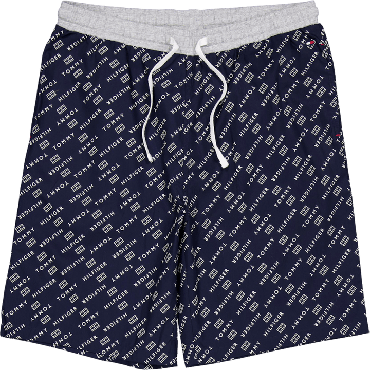 Ss vävd pyjamas med dragsko och diagonal logotyp