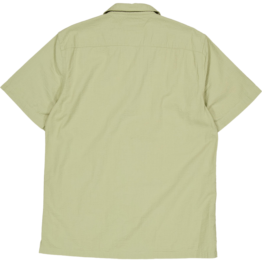 Seersucker Solid Shirt S/s Faded