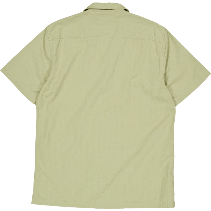 Seersucker Solid Shirt S/s Faded