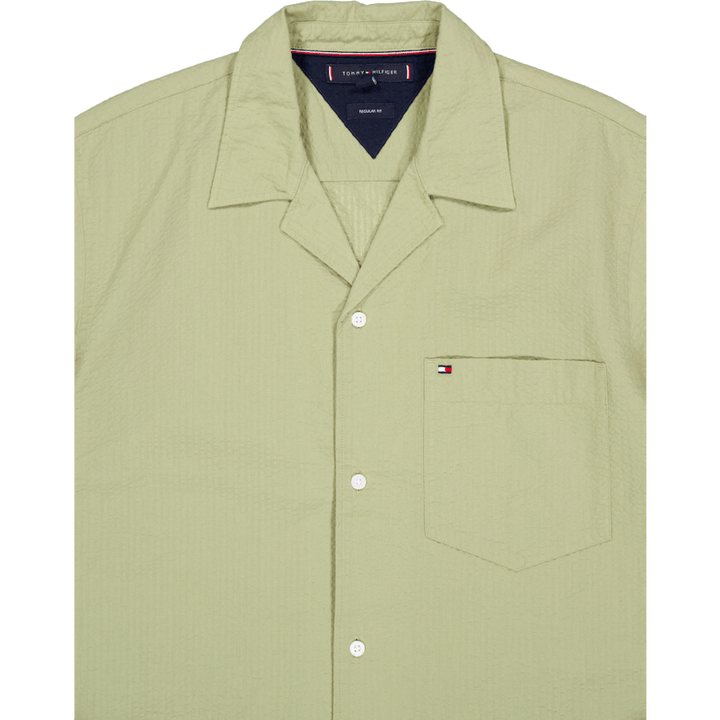 Seersucker Solid Shirt S/s Faded