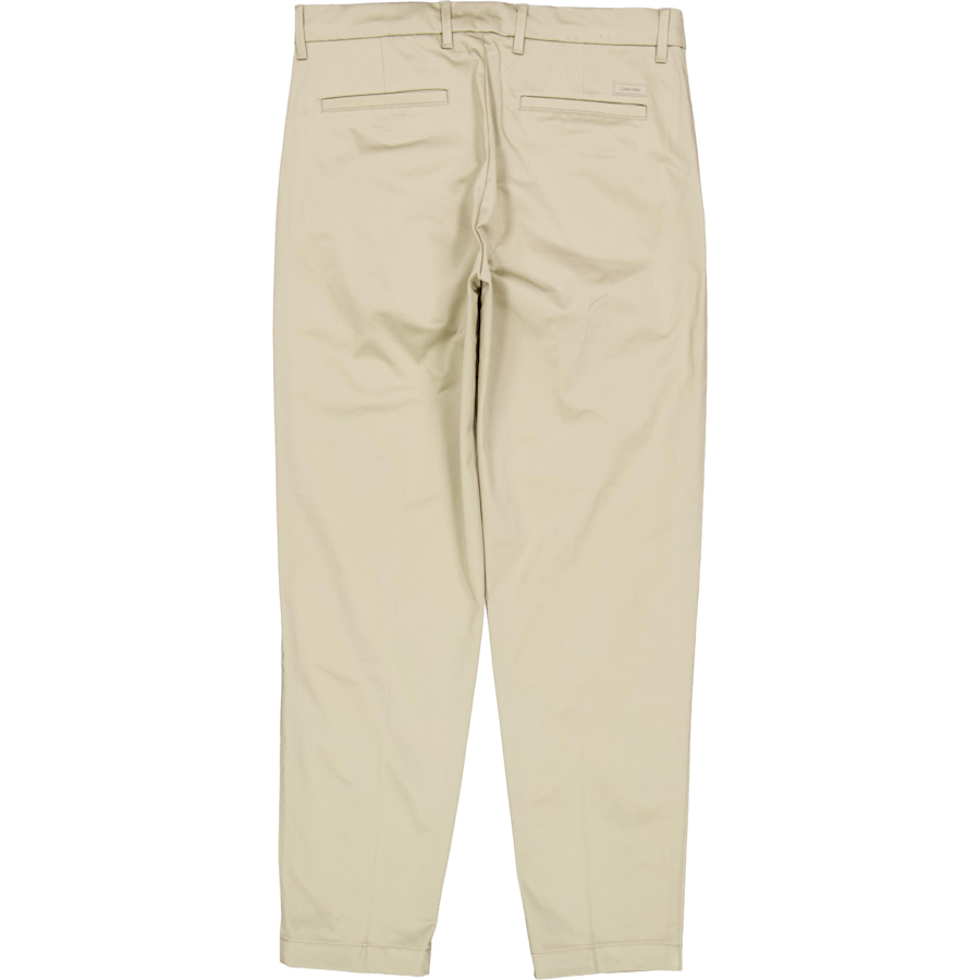 Sateen Stretch Cropped Tapered Fresh Clay