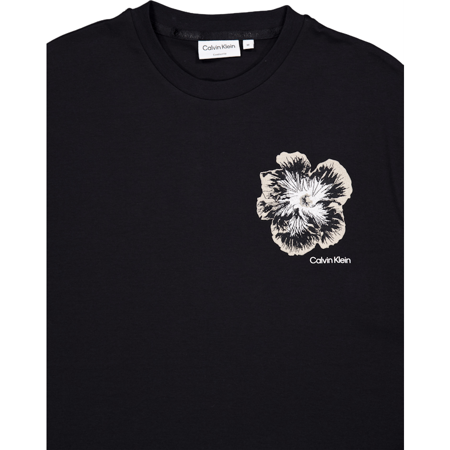 Embroidered Night Flower T-shi Ck