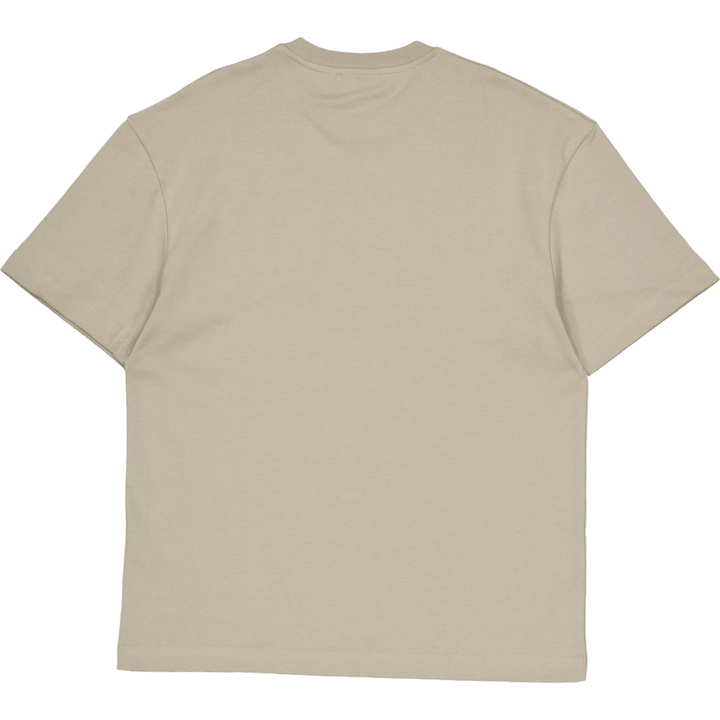 Embroidered Night Flower T-shi Fresh Clay