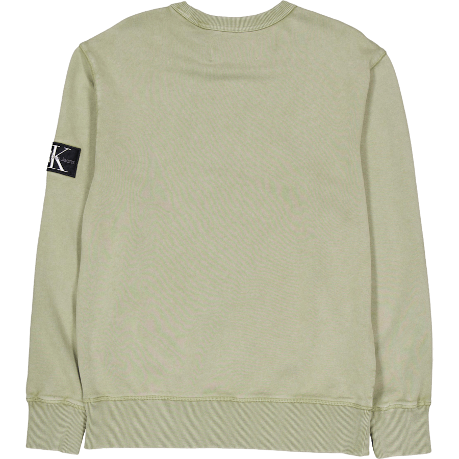 Washed Badge Crew Neck Dark Juniper