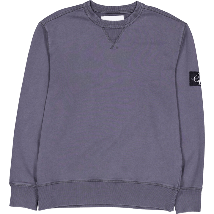 Washed Badge Crew Neck Washed