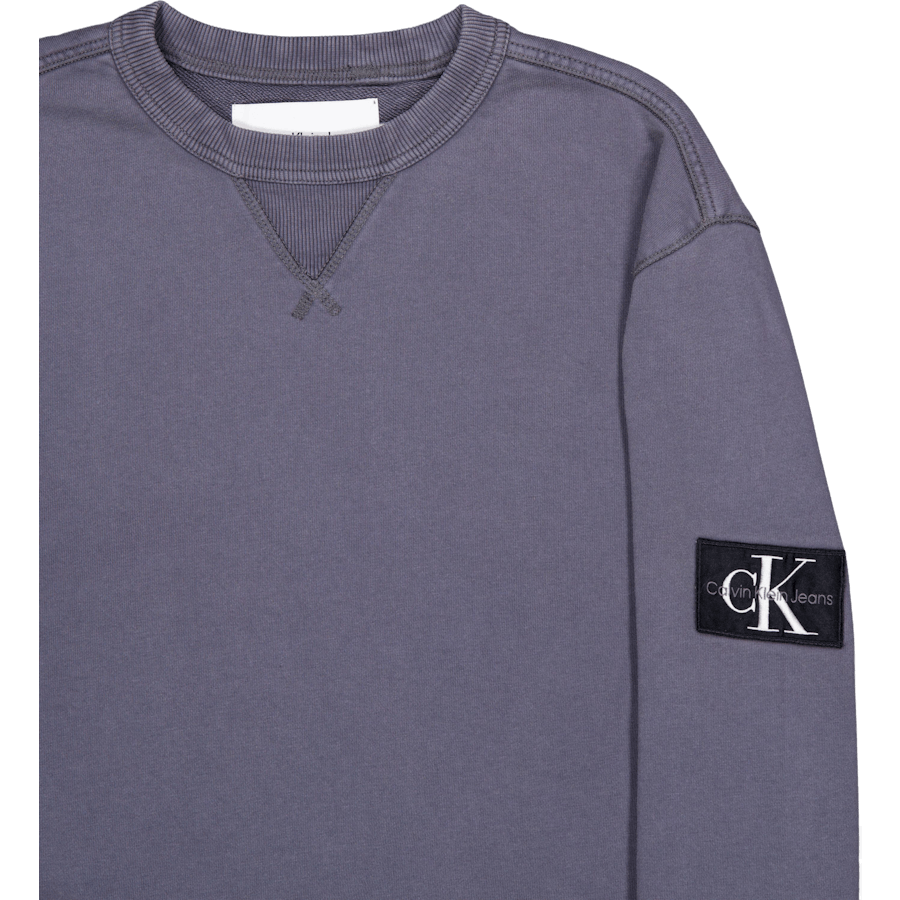 Washed Badge Crew Neck Washed