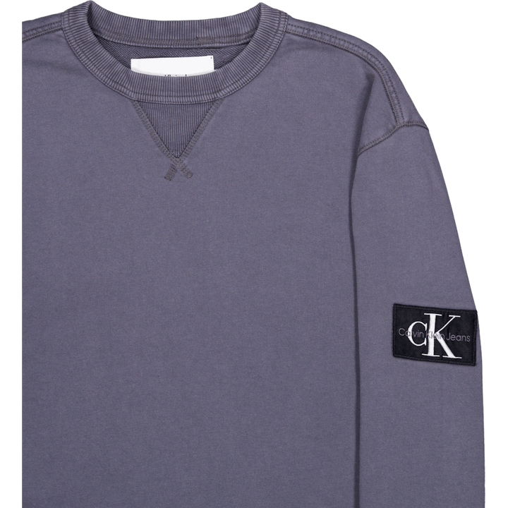 Washed Badge Crew Neck Washed