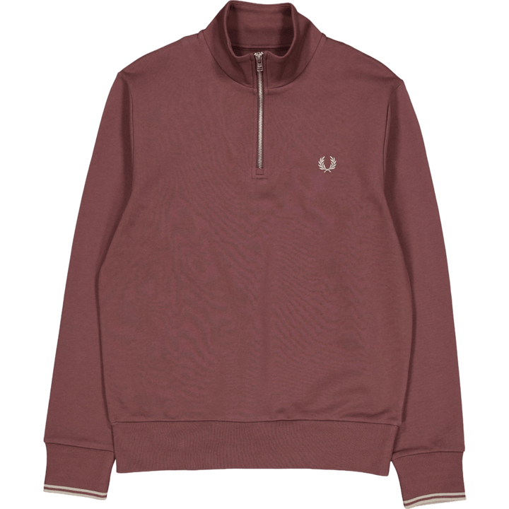 Felpa con mezza zip U85