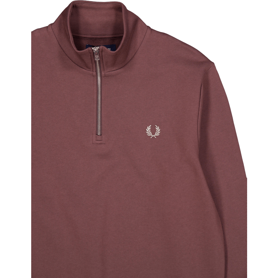 Felpa con mezza zip U85