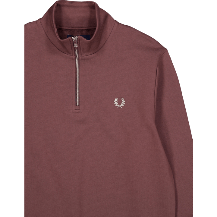 Felpa con mezza zip U85