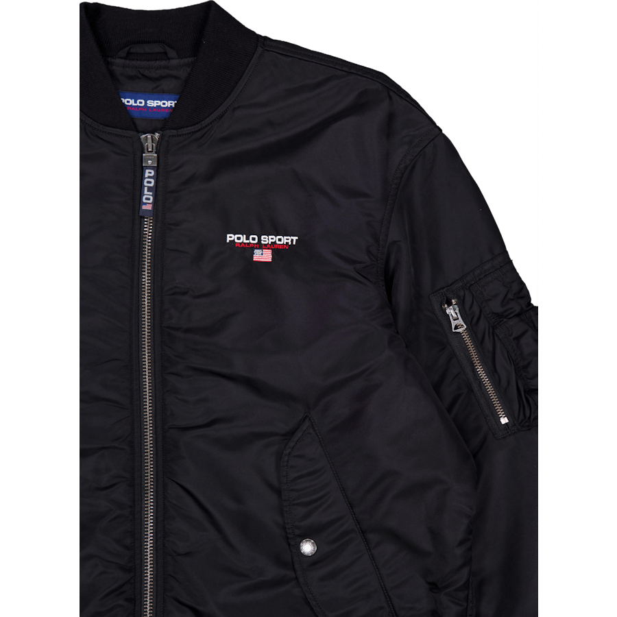 Nylon-Twill-Polo Sport Ma1 Polo Schwarz