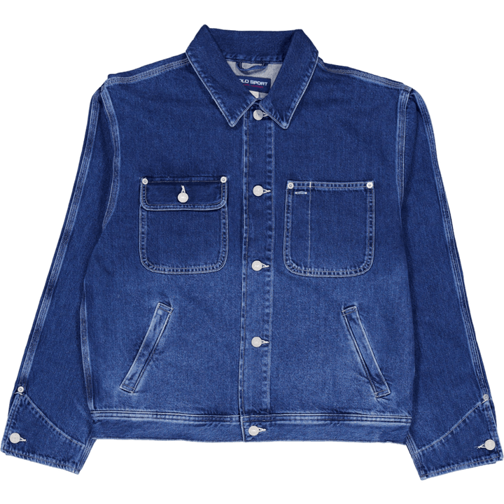 3x1 Starre Denim-Polo-Latzhose Edgemere
