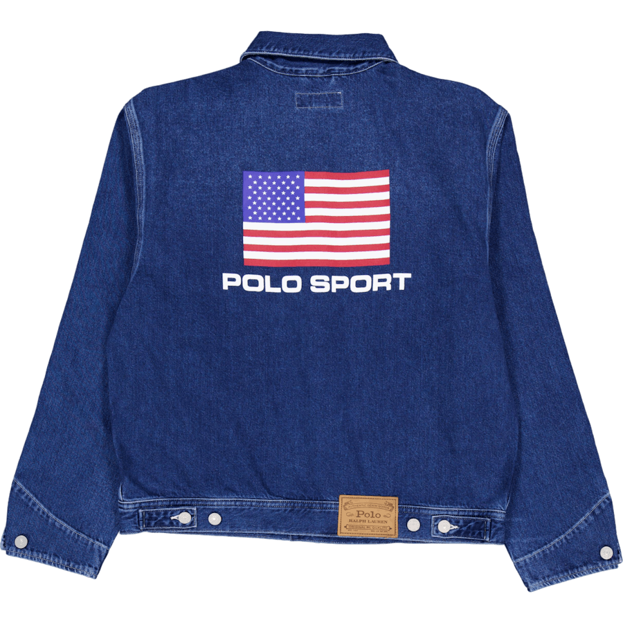 3x1 Starre Denim-Polo-Latzhose Edgemere
